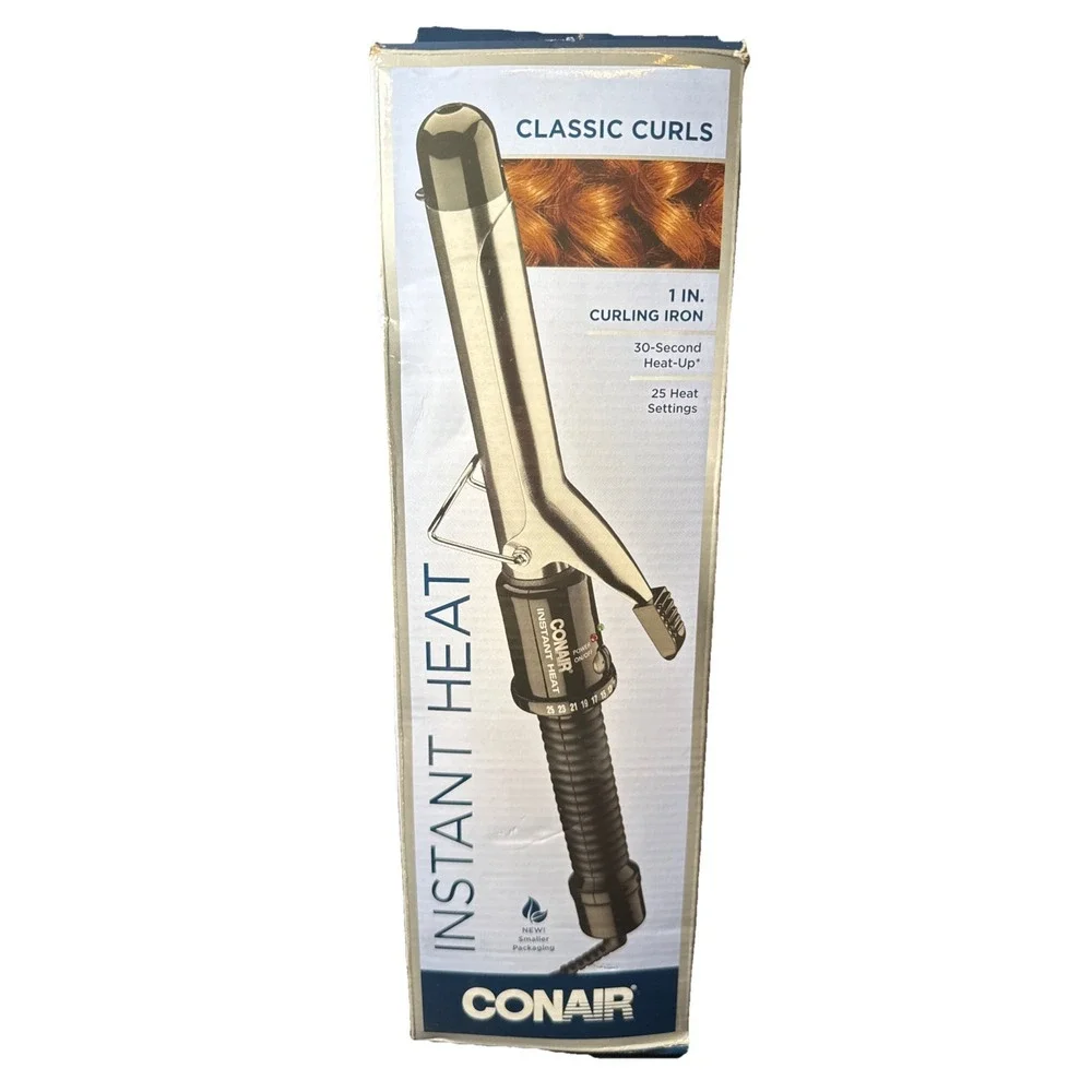 New‎ Conair 1 inch Curling Iron 30-Seconds Heat-Up Classic Curls CD87GNR